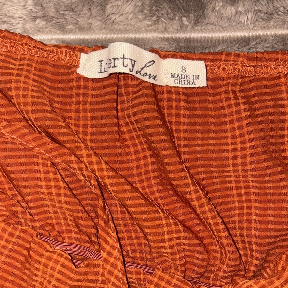 Liberty Love Women's Midi Dress in Warm Orange - Picture 3 of 3